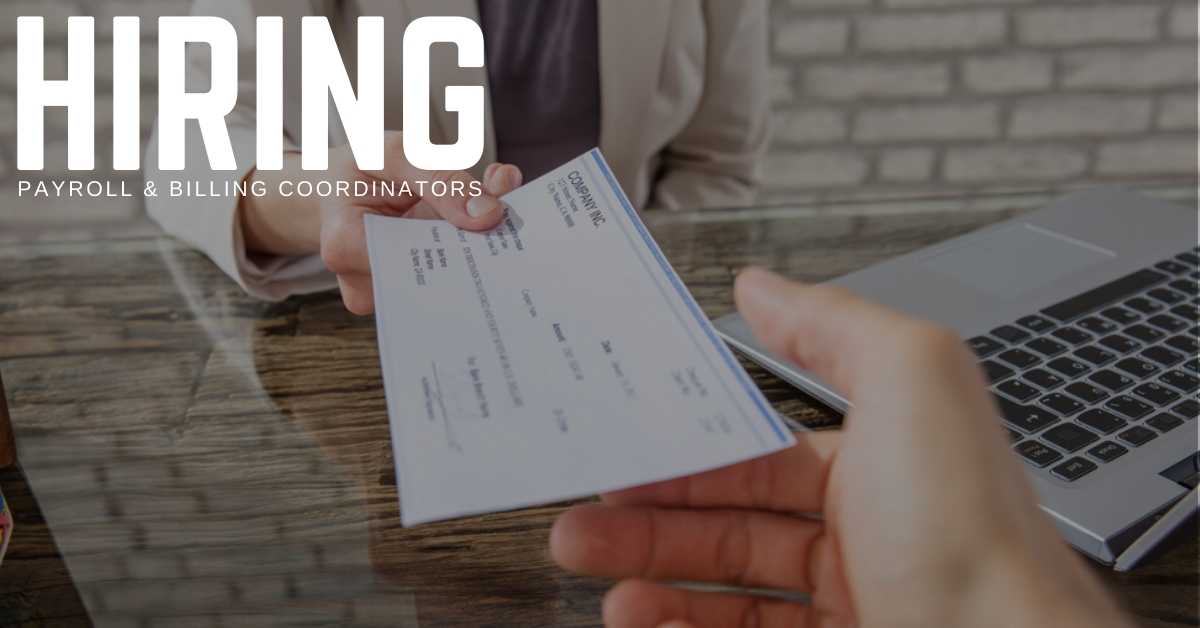 Billing coordinator jobs in nj